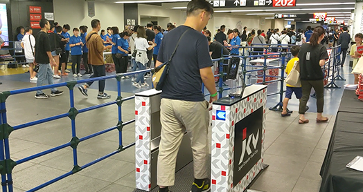 イベント会場のVIP入場ゲート
