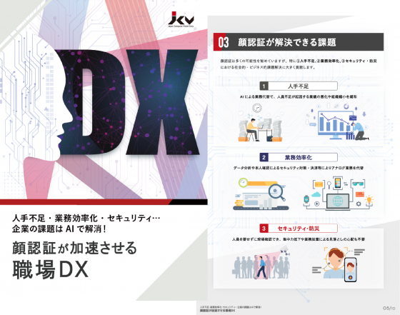 顔認証で加速する職場DX<br>業種シーン毎での活用例